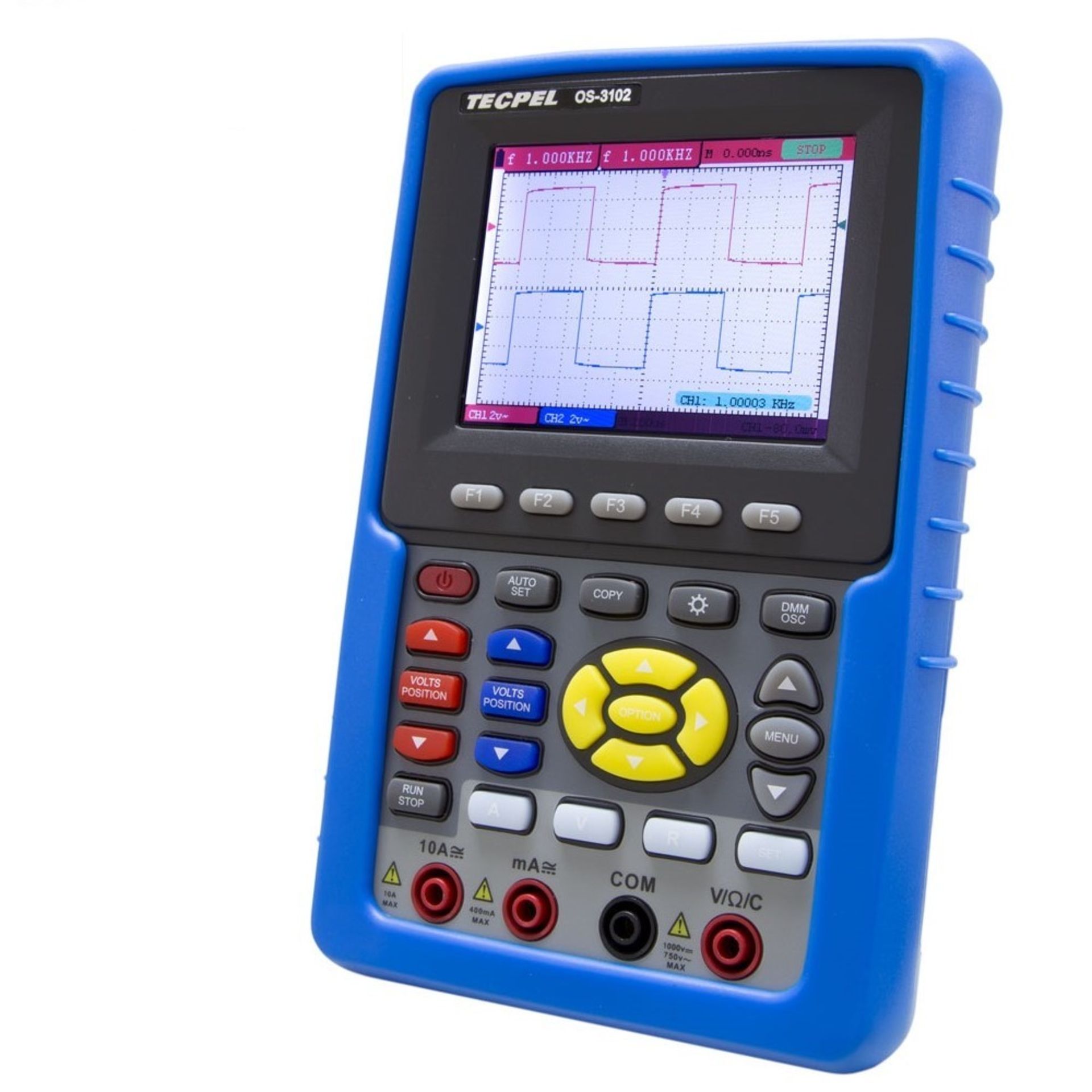 Digital multimeter, Clamp Meter, handheld oscilloscope TECPEL test