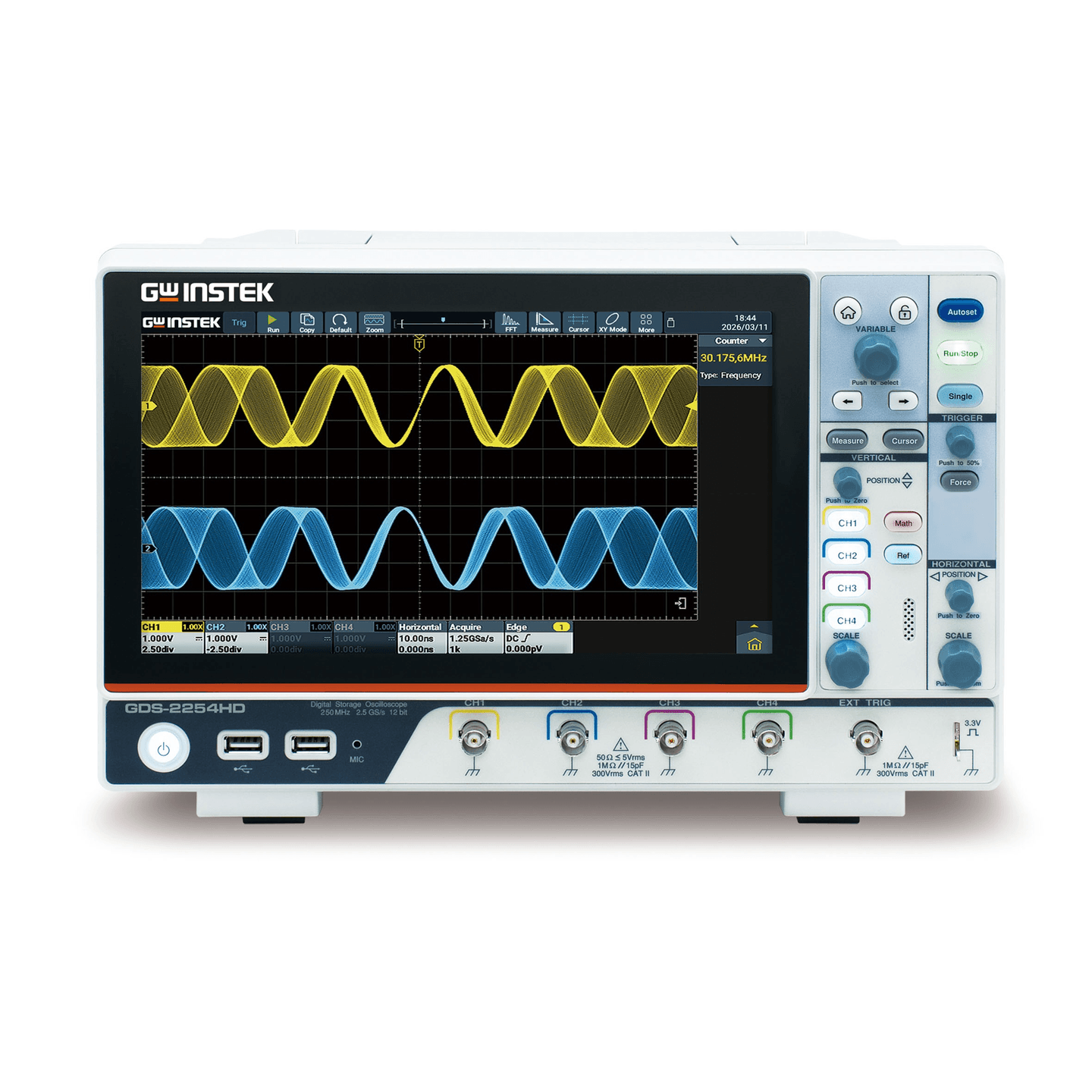 GW Instek GDS-2254HD Digital Storage Oscilloscope