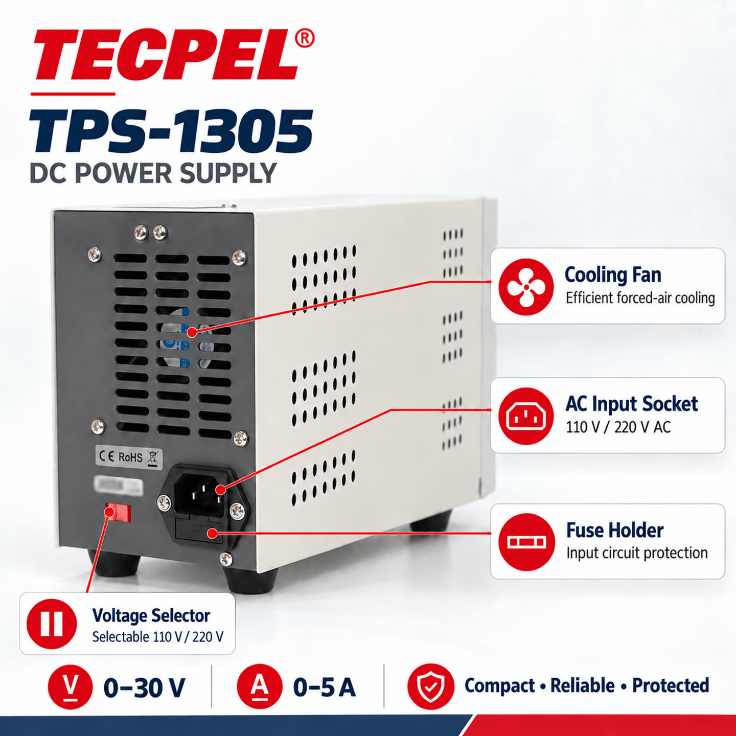 30V/5A DC power supply