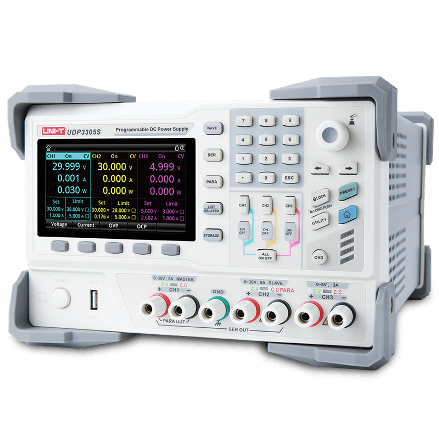 UDP3000S Series 328W 4-Channel Programmable Linear DC Power Supply