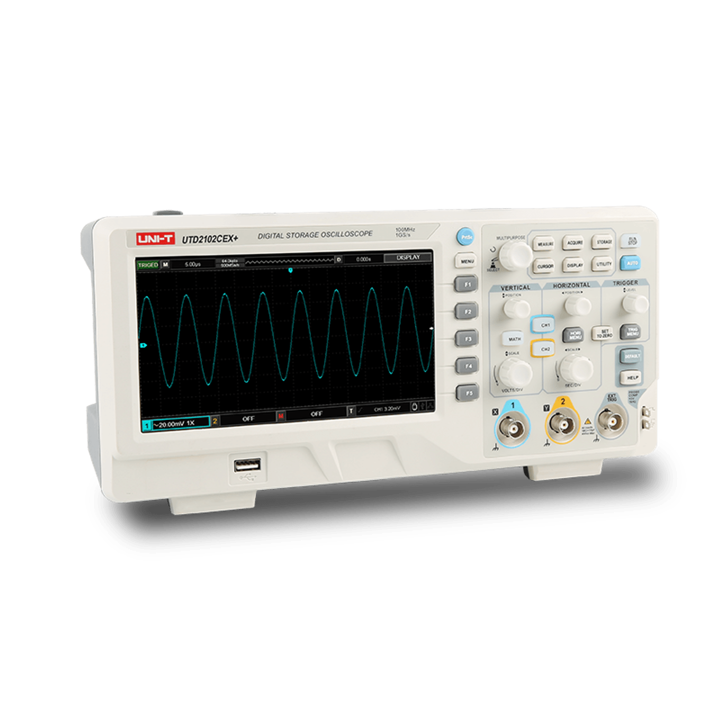 UTD-2102CEX+ 100MHz 2-Channel Digital Storage Oscilloscope